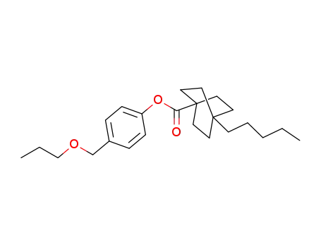 Molecular Structure of 83811-80-7 (Bicyclo[2.2.2]octane-1-carboxylic acid, 4-pentyl-,
4-(propoxymethyl)phenyl ester)
