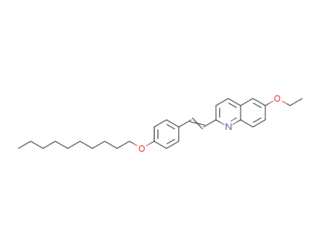 Molecular Structure of 93206-83-8 (Quinoline, 2-[2-[4-(decyloxy)phenyl]ethenyl]-6-ethoxy-)