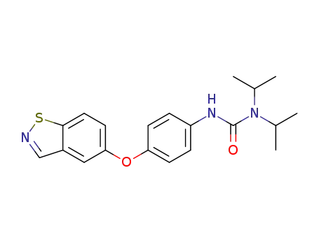 Molecular Structure of 89721-81-3 (Urea, N'-[4-(1,2-benzisothiazol-5-yloxy)phenyl]-N,N-bis(1-methylethyl)-)