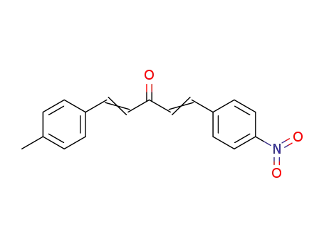 Molecular Structure of 62643-57-6 (1,4-Pentadien-3-one, 1-(4-methylphenyl)-5-(4-nitrophenyl)-)