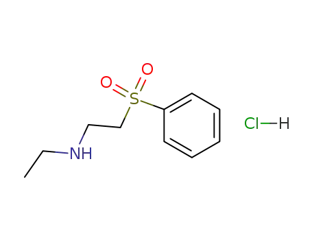 Molecular Structure of 105049-61-4 (Ethanamine, N-ethyl-2-(phenylsulfonyl)-, hydrochloride)