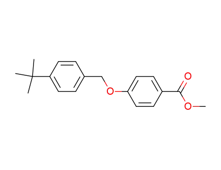 Molecular Structure of 62290-49-7 (Benzoic acid, 4-[[4-(1,1-dimethylethyl)phenyl]methoxy]-, methyl ester)