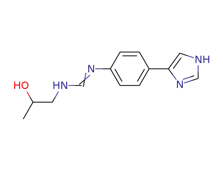 Molecular Structure of 89258-58-2 (Methanimidamide, N-(2-hydroxypropyl)-N'-[4-(1H-imidazol-4-yl)phenyl]-)