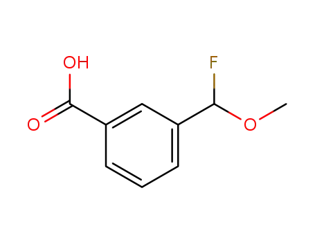 Molecular Structure of 89540-45-4 (Benzoic acid, 3-(fluoromethoxymethyl)-)