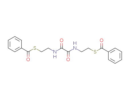 Molecular Structure of 90236-59-2 (Benzenecarbothioic acid,
S,S'-[(1,2-dioxo-1,2-ethanediyl)bis(imino-2,1-ethanediyl)] ester)