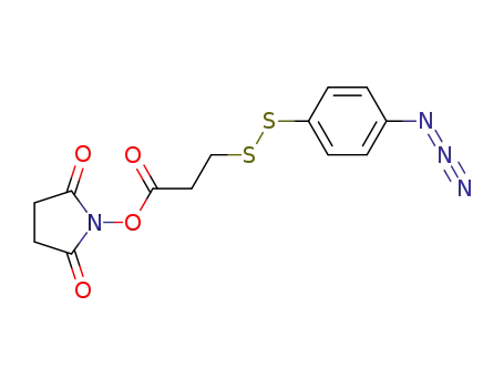 Molecular Structure of 74676-98-5 (3-((4-azidophenyl)dithio)propionic N-hydroxysuccinimide)