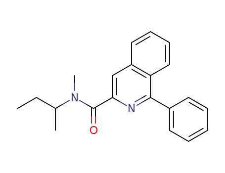 Molecular Structure of 89242-13-7 (3-Isoquinolinecarboxamide, N-methyl-N-(1-methylpropyl)-1-phenyl-)
