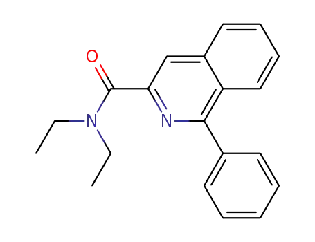 Molecular Structure of 89242-06-8 (3-Isoquinolinecarboxamide, N,N-diethyl-1-phenyl-)