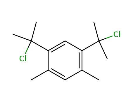 Molecular Structure of 94054-88-3 (Benzene, 1,5-bis(1-chloro-1-methylethyl)-2,4-dimethyl-)