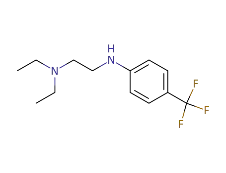 Molecular Structure of 74474-06-9 (1,2-Ethanediamine, N,N-diethyl-N'-[4-(trifluoromethyl)phenyl]-)