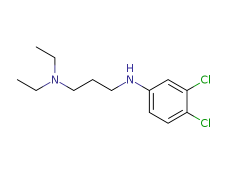 Molecular Structure of 74474-01-4 (1,3-Propanediamine, N'-(3,4-dichlorophenyl)-N,N-diethyl-)