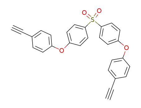 Molecular Structure of 88272-95-1 (Benzene, 1,1'-sulfonylbis[4-(4-ethynylphenoxy)-)