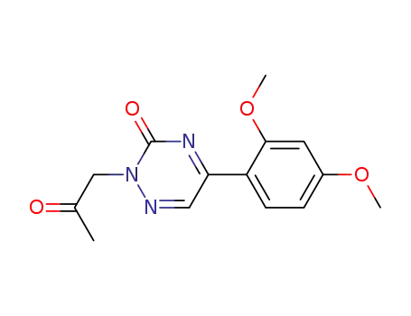 1,2,4-Triazin-3(2H)-one, 5-(2,4-dimethoxyphenyl)-2-(2-oxopropyl)-