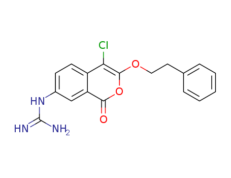 Guanidine, [4-chloro-1-oxo-3-(2-phenylethoxy)-1H-2-benzopyran-7-yl]-