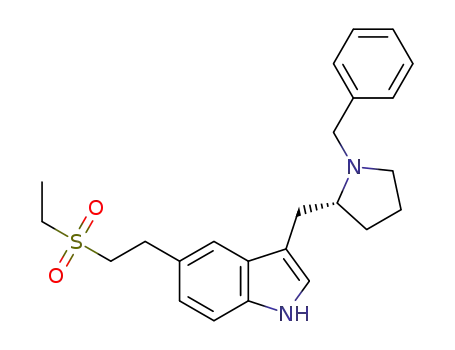 1H-Indole,
5-[2-(ethylsulfonyl)ethyl]-3-[[1-(phenylmethyl)-2-pyrrolidinyl]methyl]-, (R)-