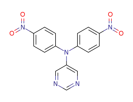 Molecular Structure of 157911-80-3 (5-Pyrimidinamine, N,N-bis(4-nitrophenyl)-)