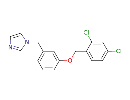 Molecular Structure of 58041-84-2 (1H-Imidazole, 1-[[3-[(2,4-dichlorophenyl)methoxy]phenyl]methyl]-)