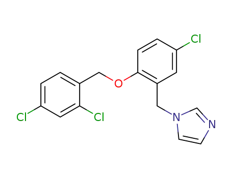 Molecular Structure of 58041-86-4 (1H-Imidazole,
1-[[5-chloro-2-[(2,4-dichlorophenyl)methoxy]phenyl]methyl]-)