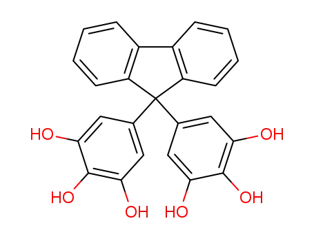 Molecular Structure of 848873-54-1 (1,2,3-Benzenetriol, 5,5'-(9H-fluoren-9-ylidene)bis-)