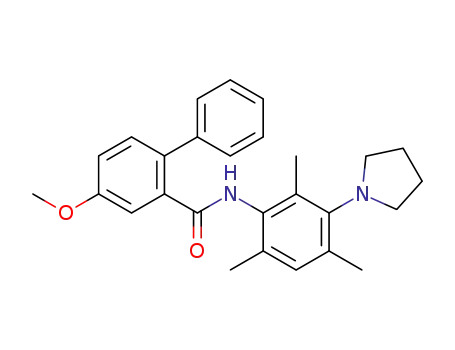 [1,1'-Biphenyl]-2-carboxamide,
4-methoxy-N-[2,4,6-trimethyl-3-(1-pyrrolidinyl)phenyl]-