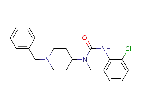 Molecular Structure of 773886-96-7 (2(1H)-Quinazolinone,
8-chloro-3,4-dihydro-3-[1-(phenylmethyl)-4-piperidinyl]-)