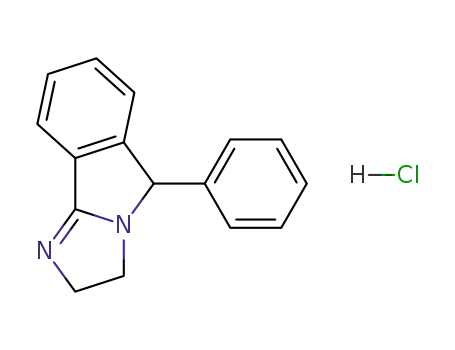 Molecular Structure of 16780-85-1 (3H-Imidazo[2,1-a]isoindole, 2,5-dihydro-5-phenyl-, monohydrochloride)