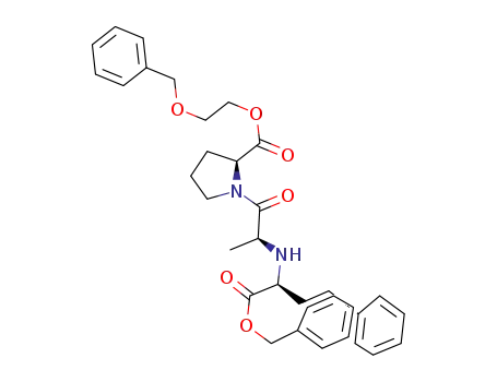 L-Proline, N-[(1S)-3-phenyl-1-[(phenylmethoxy)carbonyl]propyl]-L-alanyl-,
2-(phenylmethoxy)ethyl ester