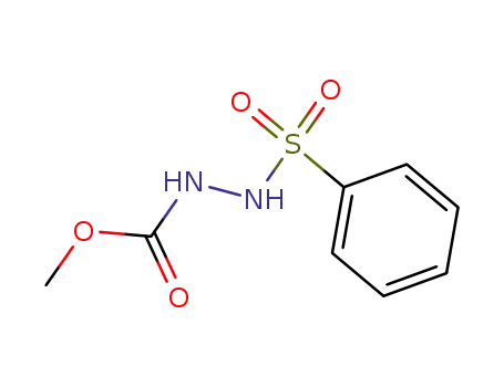 Molecular Structure of 58358-57-9 (Hydrazinecarboxylic acid, 2-(phenylsulfonyl)-, methyl ester)