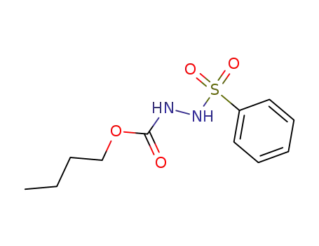 Molecular Structure of 58358-77-3 (Hydrazinecarboxylic acid, 2-(phenylsulfonyl)-, butyl ester)