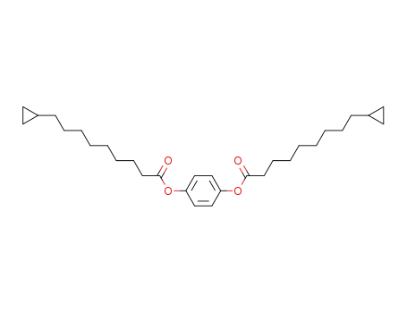 Molecular Structure of 58322-64-8 (Cyclopropanenonanoic acid, 1,4-phenylene ester)