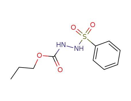 Molecular Structure of 58358-76-2 (Hydrazinecarboxylic acid, 2-(phenylsulfonyl)-, propyl ester)