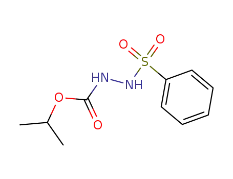 Molecular Structure of 58358-59-1 (Hydrazinecarboxylic acid, 2-(phenylsulfonyl)-, 1-methylethyl ester)