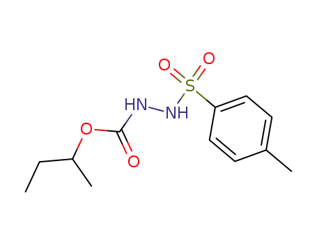 Molecular Structure of 58358-84-2 (Hydrazinecarboxylic acid, 2-[(4-methylphenyl)sulfonyl]-, 1-methylpropyl
ester)