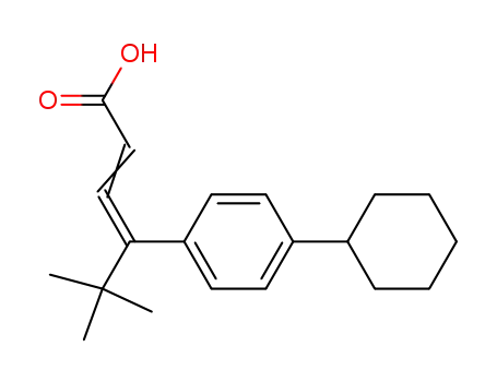 Molecular Structure of 63327-30-0 (2,3-Hexadienoic acid, 4-(4-cyclohexylphenyl)-5,5-dimethyl-)
