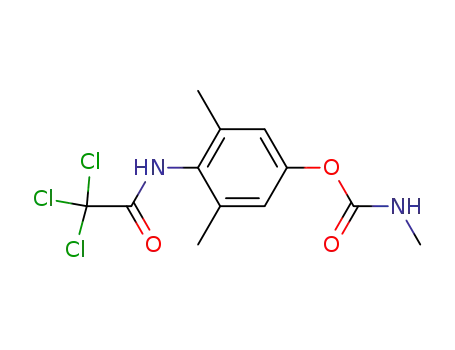 Acetamide,
2,2,2-trichloro-N-[2,6-dimethyl-4-[[(methylamino)carbonyl]oxy]phenyl]-