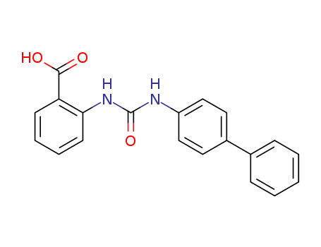Molecular Structure of 1566-77-4 (Benzoic acid, 2-[[[([1,1'-biphenyl]-4-yl)amino]carbonyl]amino]-)