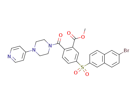 1-[4-(6-bromonaphth-2-ylsulphonyl)-2-methoxycarbonylbenzoyl]-4-(pyridin-4-yl)piperazine