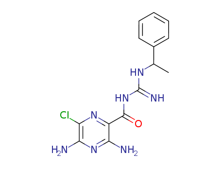 Pyrazinecarboxamide, 3,5-diamino-6-chloro-N-[imino[(1-phenylethyl)amino]methyl]-