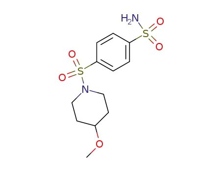 Molecular Structure of 55619-33-5 (Benzenesulfonamide, 4-[(4-methoxy-1-piperidinyl)sulfonyl]-)