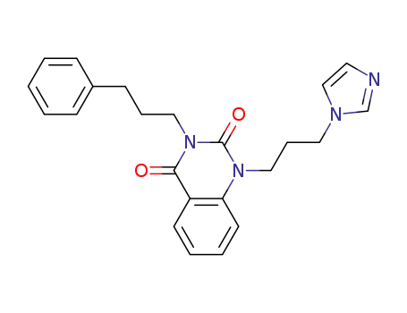 2,4(1H,3H)-Quinazolinedione,
1-[3-(1H-imidazol-1-yl)propyl]-3-(3-phenylpropyl)-