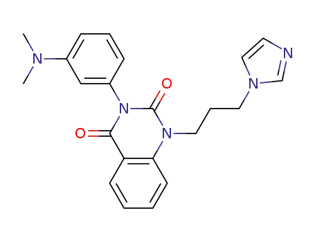 Molecular Structure of 602334-92-9 (2,4(1H,3H)-Quinazolinedione,
3-[3-(dimethylamino)phenyl]-1-[3-(1H-imidazol-1-yl)propyl]-)