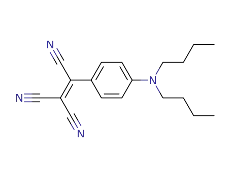 Molecular Structure of 63504-26-7 (Ethenetricarbonitrile, [4-(dibutylamino)phenyl]-)