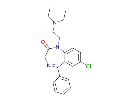 Molecular Structure of 1101-71-9 (2H-1,4-Benzodiazepin-2-one,7-chloro-1-[2-(diethylamino)ethyl]-1,3-dihydro-5-phenyl-)