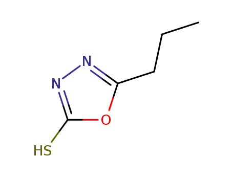 Molecular Structure of 31130-16-2 (1,3,4-Oxadiazole-2(3H)-thione, 5-propyl-)