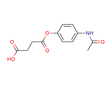 Molecular Structure of 20675-25-6 (4-(4-acetamidophenoxy)-4-oxo-butanoic acid)