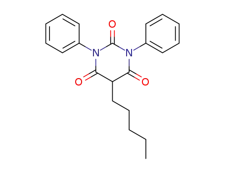 Molecular Structure of 5148-23-2 (5-Pentyl-1,3-diphenylbarbituric acid)