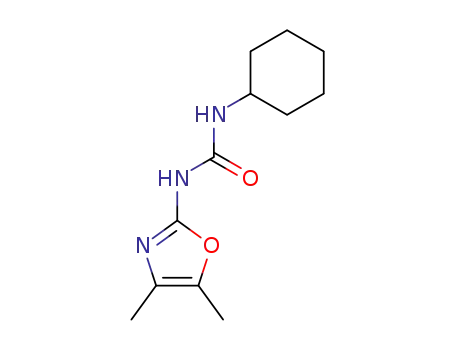 Molecular Structure of 61801-72-7 (Urea, N-cyclohexyl-N'-(4,5-dimethyl-2-oxazolyl)-)