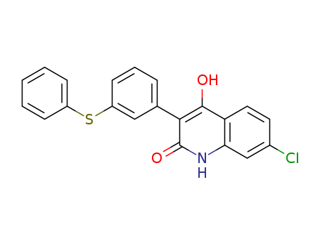 2(1H)-Quinolinone, 7-chloro-4-hydroxy-3-[3-(phenylthio)phenyl]-