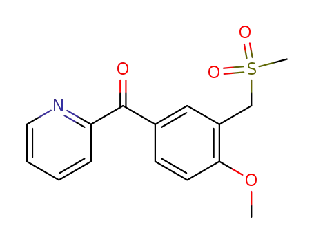 Molecular Structure of 58283-28-6 (Methanone, [4-methoxy-3-[(methylsulfonyl)methyl]phenyl]-2-pyridinyl-)