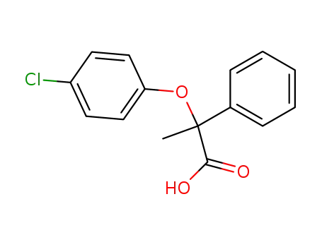 Molecular Structure of 56855-37-9 (Benzeneacetic acid, a-(4-chlorophenoxy)-a-methyl-)